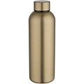 Spring 750 ml RCS recycled single wall stainless steel water bottle, gold