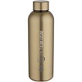 Spring 750 ml RCS recycled single wall stainless steel water bottle, gold