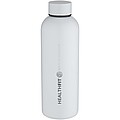 Spring 750 ml RCS recycled single wall stainless steel water bottle, white