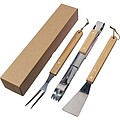 Stainless steel barbecue set Kaitlyn, brown