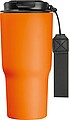Stainless steel drinking cup, 550ml, orange
