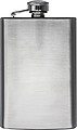 Stainless steel hip flask, grey