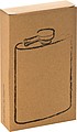 Stainless steel hip flask, grey