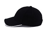 STAN six panel cap, black
