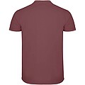 Star short sleeve mens polo, berry red