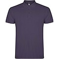 Star short sleeve mens polo, lilac