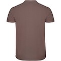 Star short sleeve mens polo, pale red