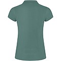Star short sleeve womens polo, calm blue