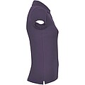 Star short sleeve womens polo, lilac