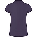 Star short sleeve womens polo, lilac