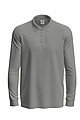 Stedman Polo Long Sleeve, grey heather, L
