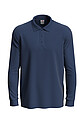 Stedman Polo Long Sleeve, navy blue, S