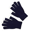 Tactile gloves for smartphones, blue