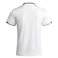 Tamil short sleeve mens sports polo, white, size M