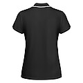 Tamil short sleeve womens sports polo, black, size 2XL