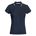 Tamil short sleeve womens sports polo, navy blue, size 2XL