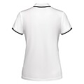 Tamil short sleeve womens sports polo, white, size S
