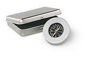 Target nautical compass, matt silver