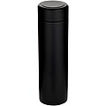 Taylor 450 ml double wall stainless steel flask with tea strainer, black