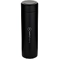 Taylor 450 ml double wall stainless steel flask with tea strainer, black