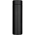 Taylor 450 ml double wall stainless steel flask with tea strainer, black