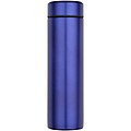 Taylor 450 ml double wall stainless steel flask with tea strainer, blue
