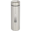 Taylor 450 ml double wall stainless steel flask with tea strainer, matted silver