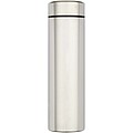 Taylor 450 ml double wall stainless steel flask with tea strainer, matted silver