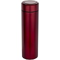 Taylor 450 ml double wall stainless steel flask with tea strainer, red