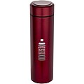 Taylor 450 ml double wall stainless steel flask with tea strainer, red