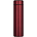 Taylor 450 ml double wall stainless steel flask with tea strainer, red