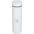 Taylor 450 ml double wall stainless steel flask with tea strainer, white