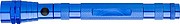 Telescopic aluminium flash light.Cobalt blue