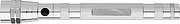 Telescopic aluminium flash light.Silver