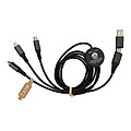 Terra RCS recycled aluminum 120 cm 6-in-1 cable