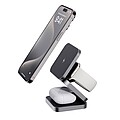 Terra RCS recycled aluminum foldable 3 in 1 15W charger, grey