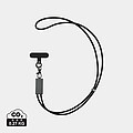 Terra RCS recycled PET phone cord with 60W dual charge cable, grey, black