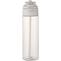 Theron 700 ml RCS recycled plastic water bottle with dual function lid and flip straw