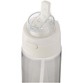 Theron 700 ml RCS recycled plastic water bottle with dual function lid and flip straw