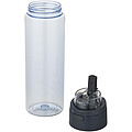 Theron 700 ml RCS recycled plastic water bottle with dual function lid and flip straw