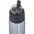 Theron 700 ml RCS recycled plastic water bottle with dual function lid and flip straw