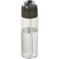Theron 700 ml RCS recycled plastic water bottle with dual function lid and flip straw