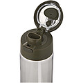 Theron 700 ml RCS recycled plastic water bottle with dual function lid and flip straw