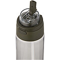 Theron 700 ml RCS recycled plastic water bottle with dual function lid and flip straw