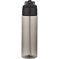 Theron 700 ml RCS recycled plastic water bottle with dual function lid and flip straw