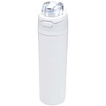 Theron 800 ml RCS recycled single wall stainless steel water bottle with dual function lid