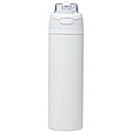 Theron 800 ml RCS recycled single wall stainless steel water bottle with dual function lid