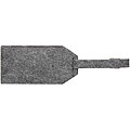 Tie luggage tag, grey