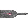 Tie luggage tag, grey