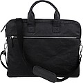 Tomato leather laptop bag Lillian, black